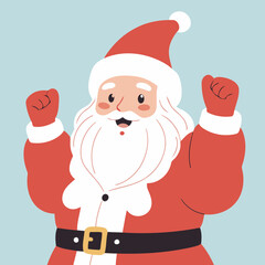 Cute Santa for toddlers books vector illustration
