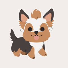 Vector illustration of a lovable Dog for children's picture books