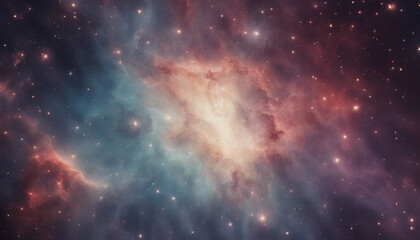 Fototapeta premium Nebula in deep space with stars 