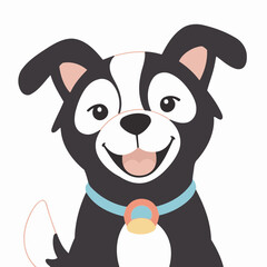 Cute Dog vector illustration for children