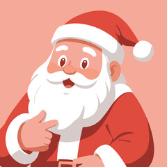 Cute Santa for toddlers vector illustration