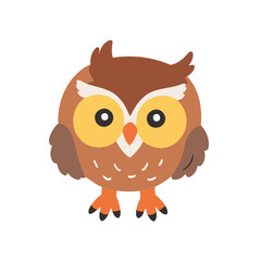 Cute Owl for early readers' adventure books vector illustration