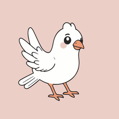 Cute Bird for kids vector illustration
