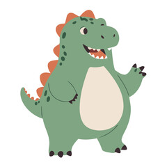 Cute vector illustration of a Dino for kids