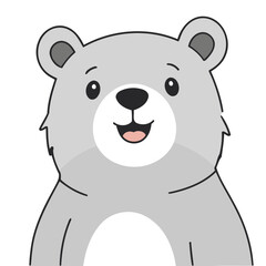 Cute Bear vector illustration for kids' adventure tales