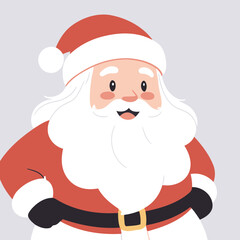 Vector illustration of a sweet Santa for youngsters' imaginative journeys