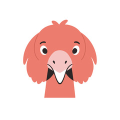 Vector illustration of a cute Flamingo for children book