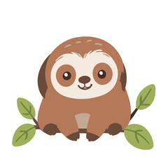 Cute Sloth for kids vector illustration