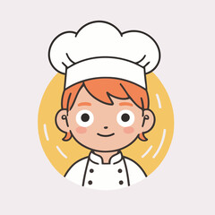 Cute Chef for kids books vector illustration