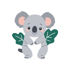 Vector illustration of a lovable Koala for children's picture books
