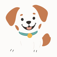 Cute Dog for kids books vector illustration