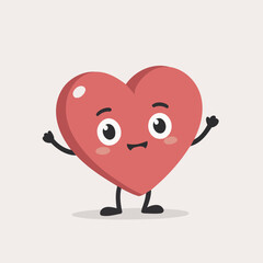 Obraz premium Cute vector illustration of a Heart for toddlers