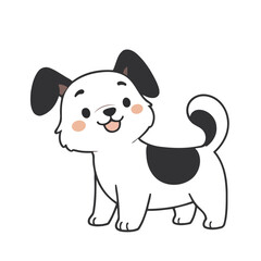 Cute Dog for toddlers' playful adventures vector illustration