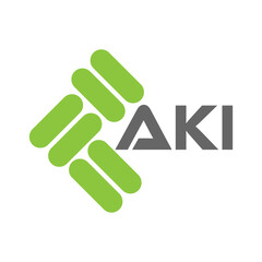 AKI letter logo vector design, AKI simple and modern logo. AKI luxurious alphabet design