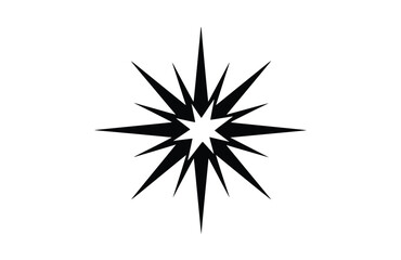 Obraz premium Flat Asterisk icon symbol vector Illustration.