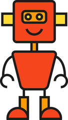 Obraz premium Robot Character Icon