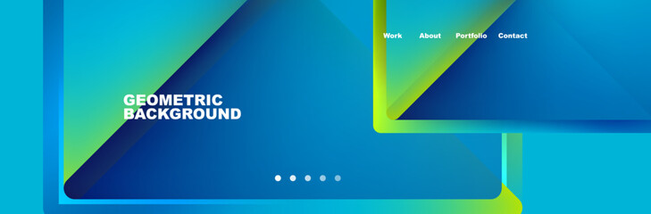 Gradient triangles composition with bright fluid colors. Vector Illustration For Wallpaper, Banner, Background, Card, Book Illustration, landing page