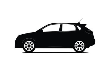 Obraz premium Automobile icon flat vector illustration.