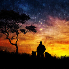 Couple at sunset