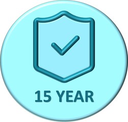 Warranty logo icon batch certificate