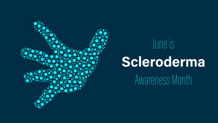 Scleroderma Awareness Month, vector illustration