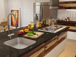 New modern kitchen interior