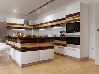 New modern kitchen interior