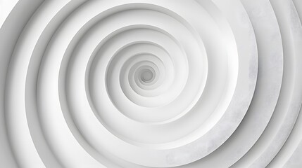 A close up of a white circular object with a black background