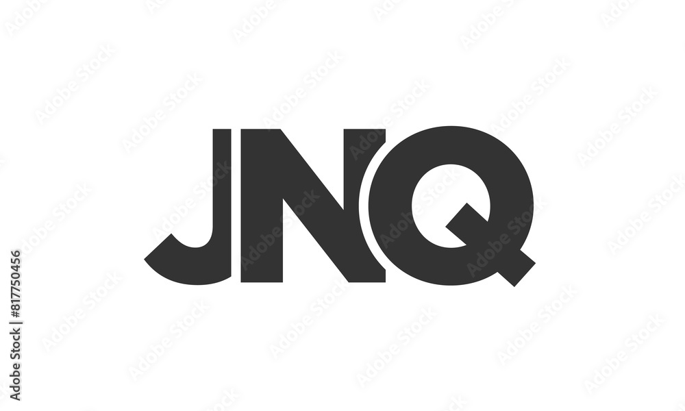 Fototapete jnq logo design template with strong and modern bold text. initial based vector logotype featuring s
