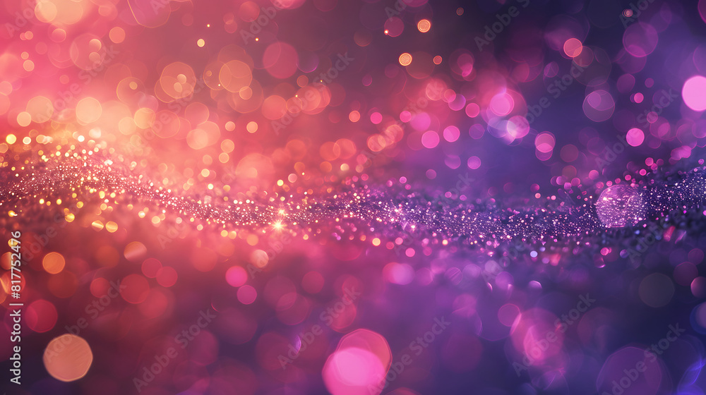 Poster abstract bokeh lights. vibrant abstract bokeh lights in pink and purple creating a dreamy effect..