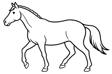 horse vector silhouette illustration