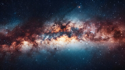 milky way galaxy. Stunning view of the Milky Way galaxy with countless stars and cosmic dust..