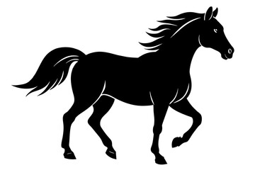 Obraz na płótnie Canvas horse vector silhouette illustration