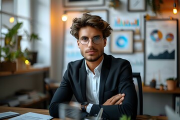 Fototapeta premium CFO in the Accounting Industry: Embodying Financial Planning and Strategic Decision-Making