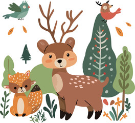 Cute Woodland Animals