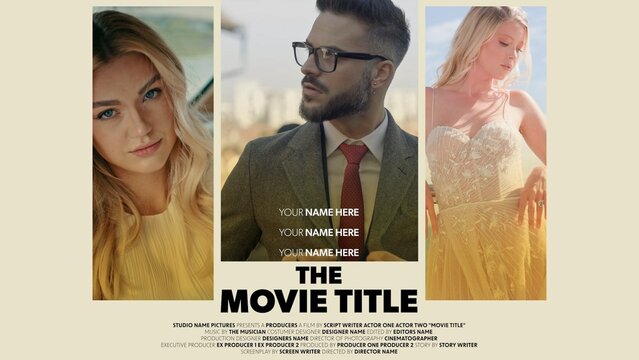 Romcom Action Movie Film Intro Trailer Title