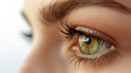 Fototapeta premium Macro image of woman human eye