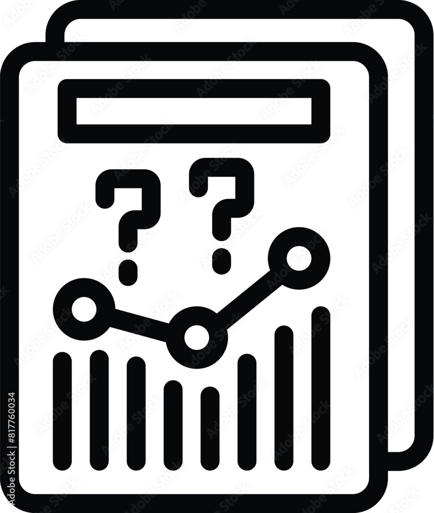 Poster assistance page icon outline vector. customer problem solving guide. faq online webpage
