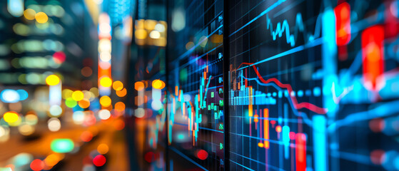 Capture the intersection of finance and fear with a low-angle view in the Cryptocurrency Market