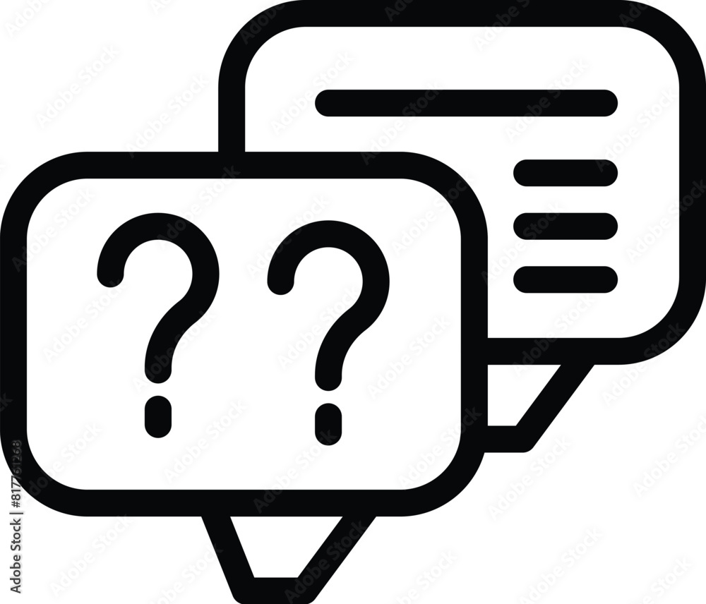 Aufkleber online customer chat icon outline vector. problem solving assistance. digital support communication