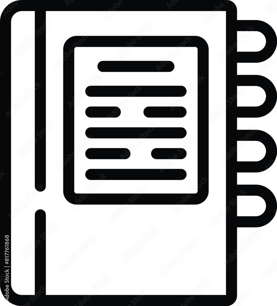 Poster support documentation icon outline vector. faq information. problem solving feedback