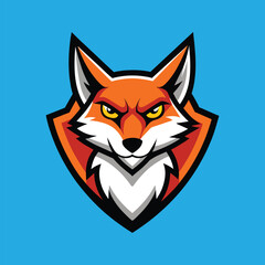 Fox Mascot Logo Design Fox Vector Illustration
