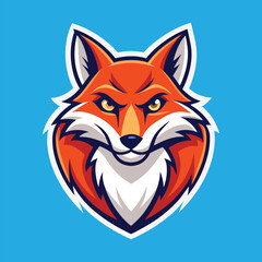 Fox Mascot Logo Design Fox Vector Illustration
