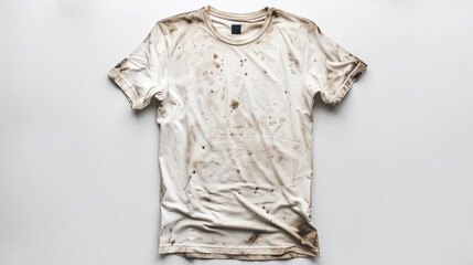Old dirty white t-shirt