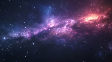 Obraz premium colourful star scape galaxy background.