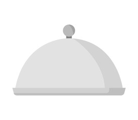Digital illustration of a cloche cover on a plain white background