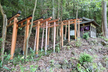 Fototapeta premium A scene of the precincts of Horen-inari-daimyojin Shrine in Nara City in Nara Prefecture