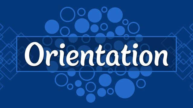Orientation Blue Dots Background Blinking
