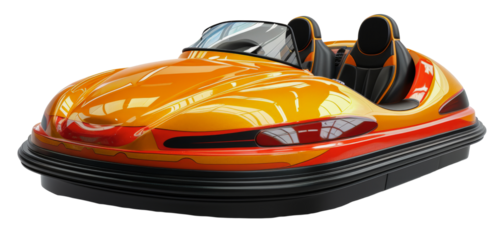 Vibrant orange bumper, cut out - stock png.