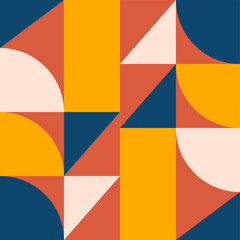 Obraz premium Geometric colorful tile pattern design vector